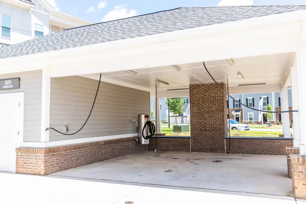 Self serve carwash with vacuum